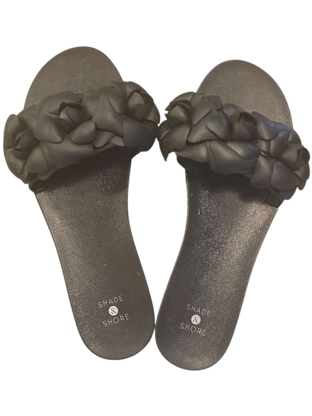 Shade & Shore Floral Mallory Jelly Slide Sandals Pool shoes Coastal Resortwear